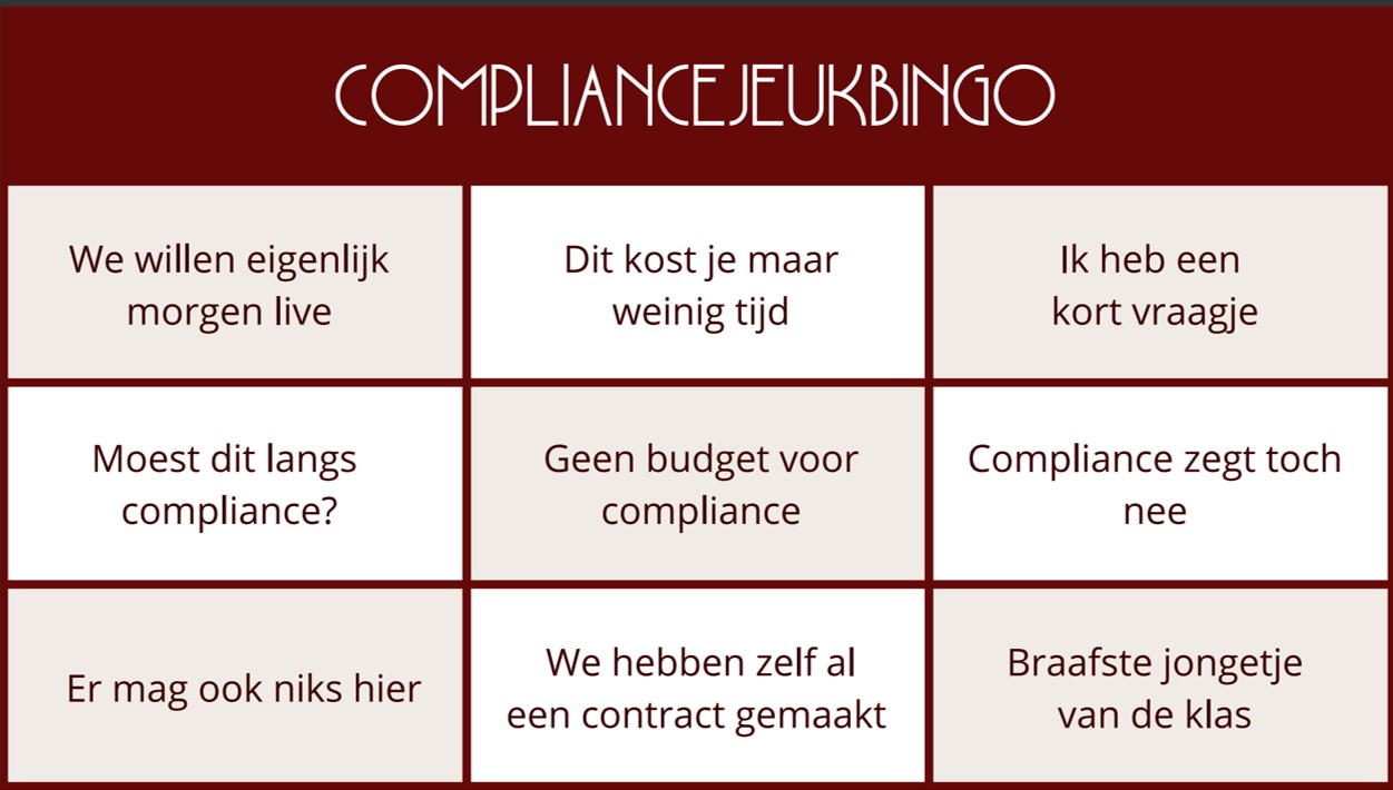 De compliancejeukbingo!!! [blog]